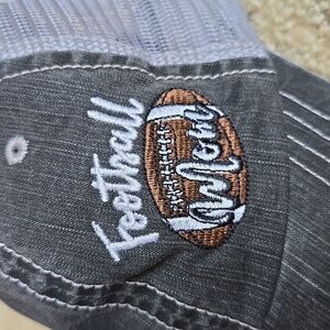 Football Mom Distressed Trucker Style Baseball Hat